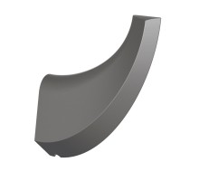 Крючок для ванной комнаты Knotlor RH103GM, оружейная сталь