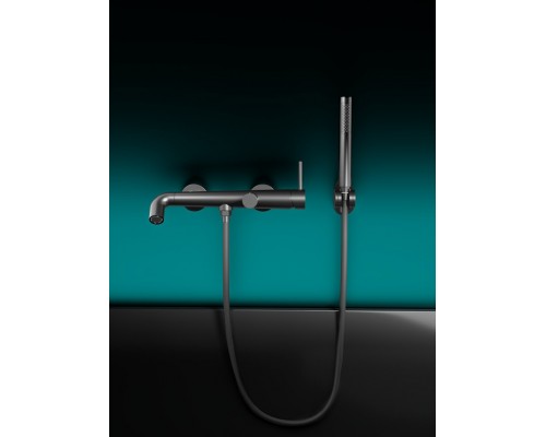 Смеситель для ванны Knotlor SS-32/GM, вороненая сталь