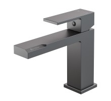 Cмеситель для раковины Knotlor KN-20/GM, оружейная сталь