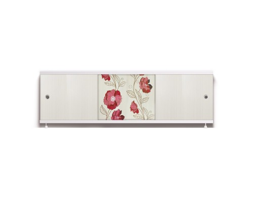 ОПТИМА_Decor Экран для ванны 170 см,ПВХ с офсетной печатью,(рогожка-015), ALAVANN