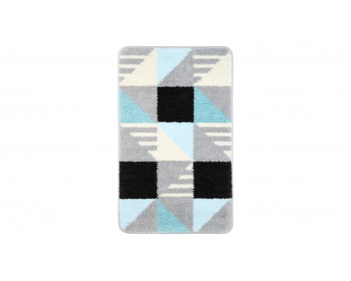 Коврик для ванной Fixsen Visa 1-ый FX-5005Z, серо-бирюзовый, 50х80см