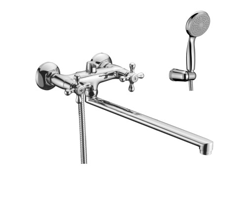 Standard Смеситель для ванны, плоск.пов.излив 350мм, р/ДВ, хром, LM, LM2112C