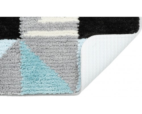 Коврик для ванной Fixsen Visa 1-ый FX-5005Z, серо-бирюзовый, 50х80см