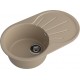 GRANFEST Мойка композит RONDO GF-R--750L  чаша с крылом 750*460мм   песок арт.GF-