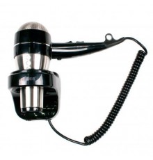 Фен HOTELline настенный с антивандальной защитой 1800 W черный/матовый,, шт