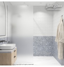 Душевая перегородка IBERICA BLANCA Mod.602 Walk In матовое стекло/хром 100х200см (IB602.MC.200.100)