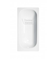 DONNA VANNA Ванна стальная 140x70x40 cм. с опорной подставкой, без ранта, белая орхидея, ВИЗ