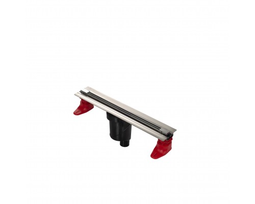 Желоб водосток SUPER Slim 400, матовый хром, S-сифон D50/105 H50 вертикальный, BERGES