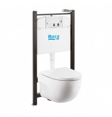 MERIDIAN Комплект 3 в 1 (инсталляции+подв. унитаз Rimless+сиденье SUPRALIT). ROCA