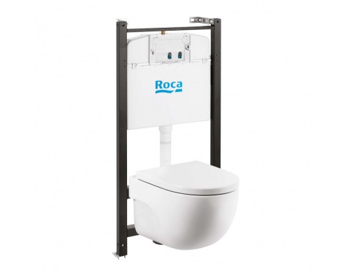 MERIDIAN Комплект 3 в 1 (инсталляции+подв. унитаз Rimless+сиденье SUPRALIT). ROCA