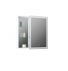 Зеркало-шкаф Aperio LED 800х800 правый с розеткой