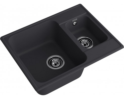 GranFest QUARZ (ECO-09) Мойка 1.5-чаш. 620*480 (черный)