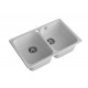 GranFest QUARZ (ECO-15) Мойка 2 чаши 740*480 (серый)