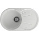 GRANFEST Мойка композит RONDO GF-R--750L  чаша с крылом 750*460мм   иней арт.GF-