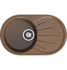 GRANFEST Мойка композит RONDO GF-R--750L  чаша с крылом 750*460мм   терракот арт.GF-