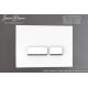 Комплект 2в1 IBERICA BLANCA инсталляция SILENCIO MINI, кнопка смыва CRYSTAL-R белый (IB.001M.221)