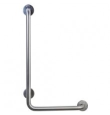Поручень угловой правый  для людей с ограниченными возможностями, глянцевый.