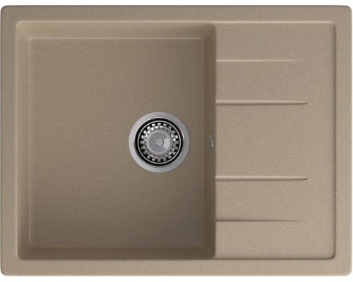 GRANFEST Мойка композит QUADRO GF-Q--650L чаша с крылом  650*500мм  песок  арт.GF-