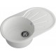 GRANFEST Мойка композит RONDO GF-R--750L  чаша с крылом 750*460мм   иней арт.GF-