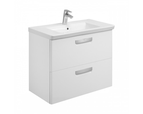 GAP Тумба под раковину GAP 80, белый глянец, ROCA