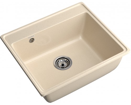 GRANFEST Мойка композит VERTEX, GF-V-580, чаша 580*500, кашемир