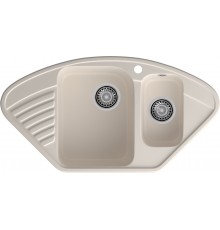 GranFest QUARZ (ECO-14) Мойка угл.1,5 чаш. 930*500 (белый)