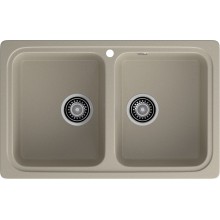 GRANFEST Мойка композит STANDART GF-S--780K  2 чаши 780*510 мм  топаз арт.GF-