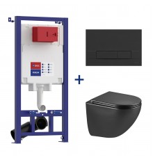 КОМПЛЕКТЫ 3в1 PENEDA + BIT чёрный матовый + GLAZER MATT BLACK, LM, 100802235