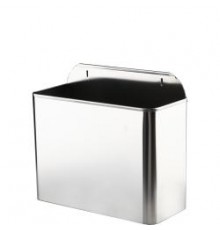 Контейнер для мусора на 11 литров настенный из нержавеющей  стали