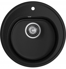 GRANFEST Мойка композит RONDO GF-R--510  D=510мм  черный   арт.GF-