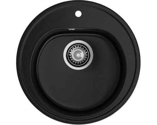 GRANFEST Мойка композит RONDO GF-R--510  D=510мм  черный   арт.GF-