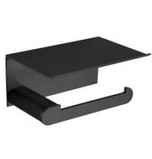 Держатель для туалетной бумаги с подставкой для мобильного телефона Nofer Capri 16228.Т черный