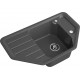 GRANFEST Мойка композит CORNER  GF-C--800E угловая 800*500мм  графит арт.GF-C