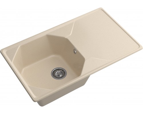 GRANFEST Мойка композит UNIQUE, GF-U-840L, чаш+кр 840*500, кашемир