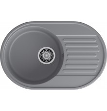 GranFest QUARZ (ECO-18) Мойка чаша+кр 740*480 темно-серый