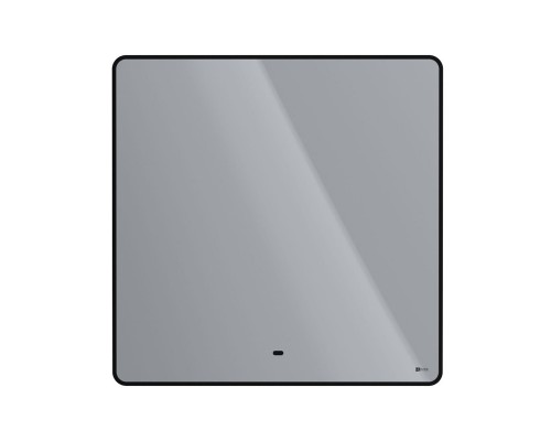 Зеркало Lemark MIOBLACK 80х80 см с интерьерной подсветкой, с подогревом