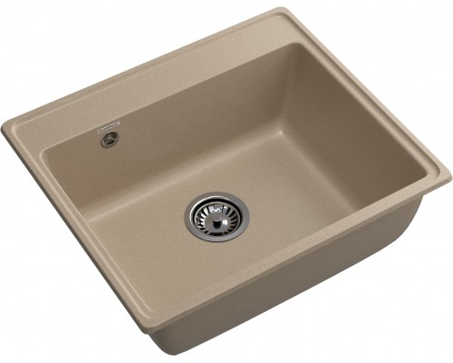 GRANFEST Мойка композит VERTEX, GF-V-580, чаша 580*500, песочный
