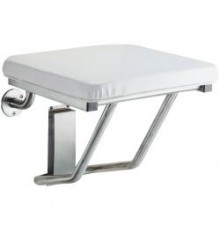 Мягкое сиденье для душа из нержавеющей стали матовой