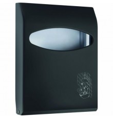 Диспенсер для туалетных накладок из ABS пластика черного цвета