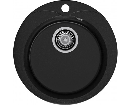 GRANFEST Мойка композит RONDO GF-R--480  D=480 мм  черный  арт.GF-