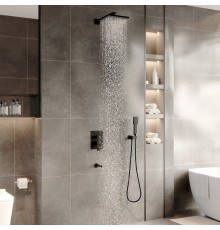 Душевой комплект NARDIS 3S BLACK, черный матовый, BERGES