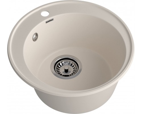 GranFest QUARZ (ECO-08) Мойка чаша D=480мм (белый)