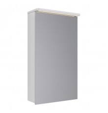 Шкаф зеркальный Lemark ZENON 45х80 см 1 дверный, петли слева, с козырьком-подсветкой, с розеткой, цв