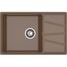 GRANFEST Мойка композит VERTEX, GF-V-780L, чаш+кр 780*500, терракот