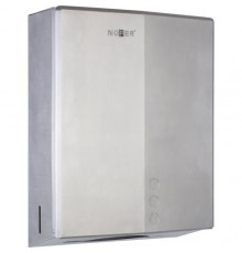 Диспенсер для бумажных полотенец из нержавеющей стали. Матовый