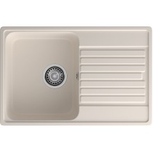 GranFest QUARZ (ECO-78) Мойка чаша+кр 740*480 (белый)
