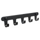 Планка 5 крючка Fixsen, FX-805B-5, черный