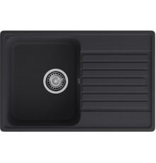 GranFest QUARZ (ECO-78) Мойка чаша+кр 740*480 (черный)