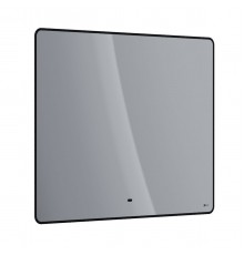 Зеркало Lemark MIOBLACK 100х80 см с интерьерной подсветкой, с подогревом
