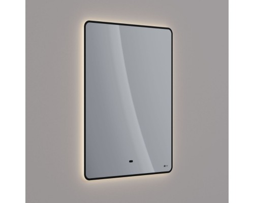 Зеркало Lemark MIOBLACK 60х80 см с интерьерной подсветкой, с подогревом
